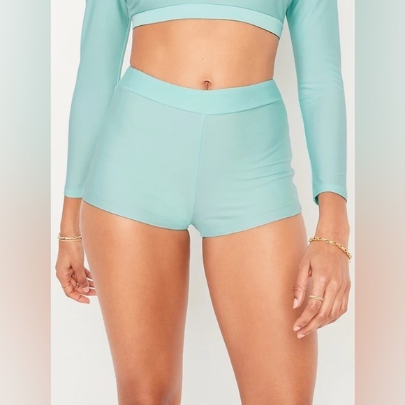 NWT! Icelandic Fjord High-Waisted Boyshort Swim Bottoms - Size XL 💎 - Picture 2 of 7